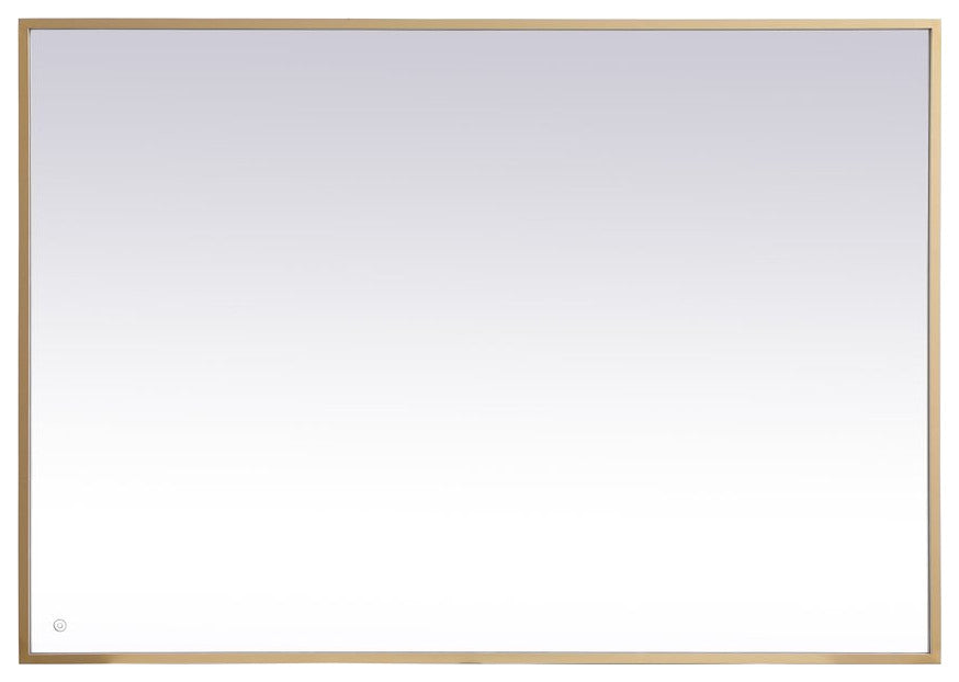 Modern Brass Led Mirror