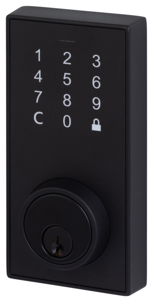 Touch Screen Keypad Deadbolt, Flat Black