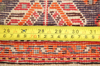 Consigned, Faded Traditional Handmade Vintage-Style Persian Area Rug, Red, 5x8