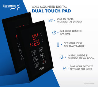 SteamSpa Royal 10.5 KW QuickStart Acu-Steam Bath Generator Package