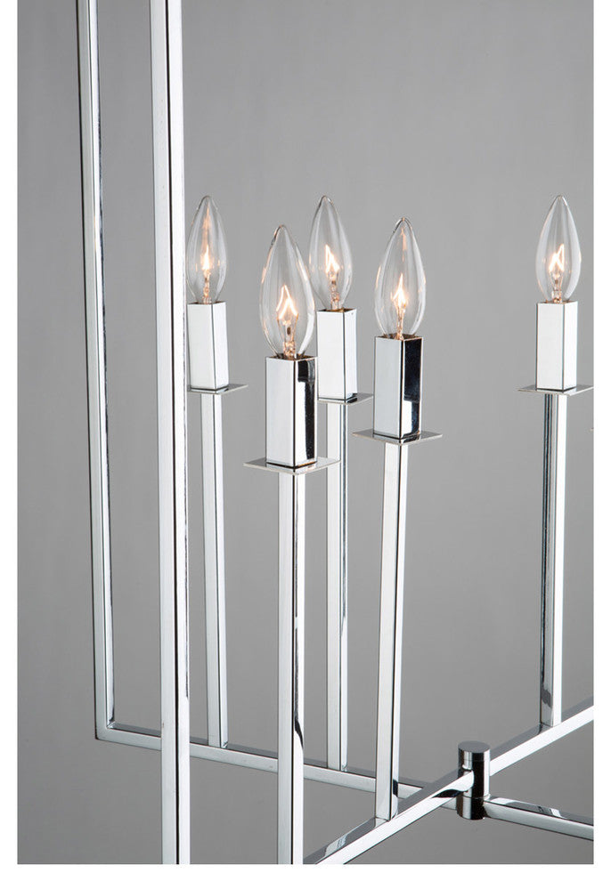Allston AC10722CH 8-Light Chandelier, Chrome