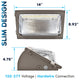 Luxrite LED Wall Pack with Photocell 75W Tunable 10125LM 3CCT 2-Pack
