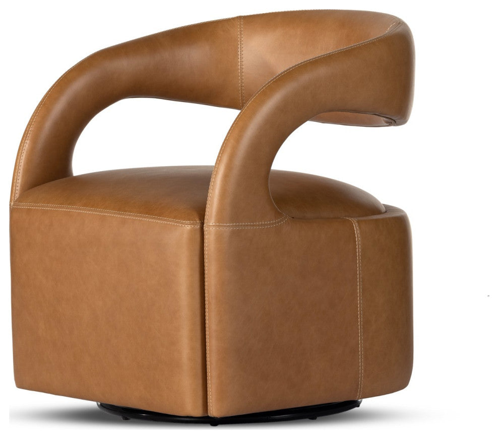 Hawkins Swivel Chair-Sonoma Butterscotch