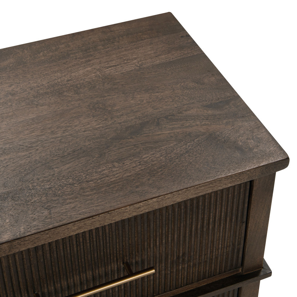 Westlake 2-Drawer Mango Wood Nightstand