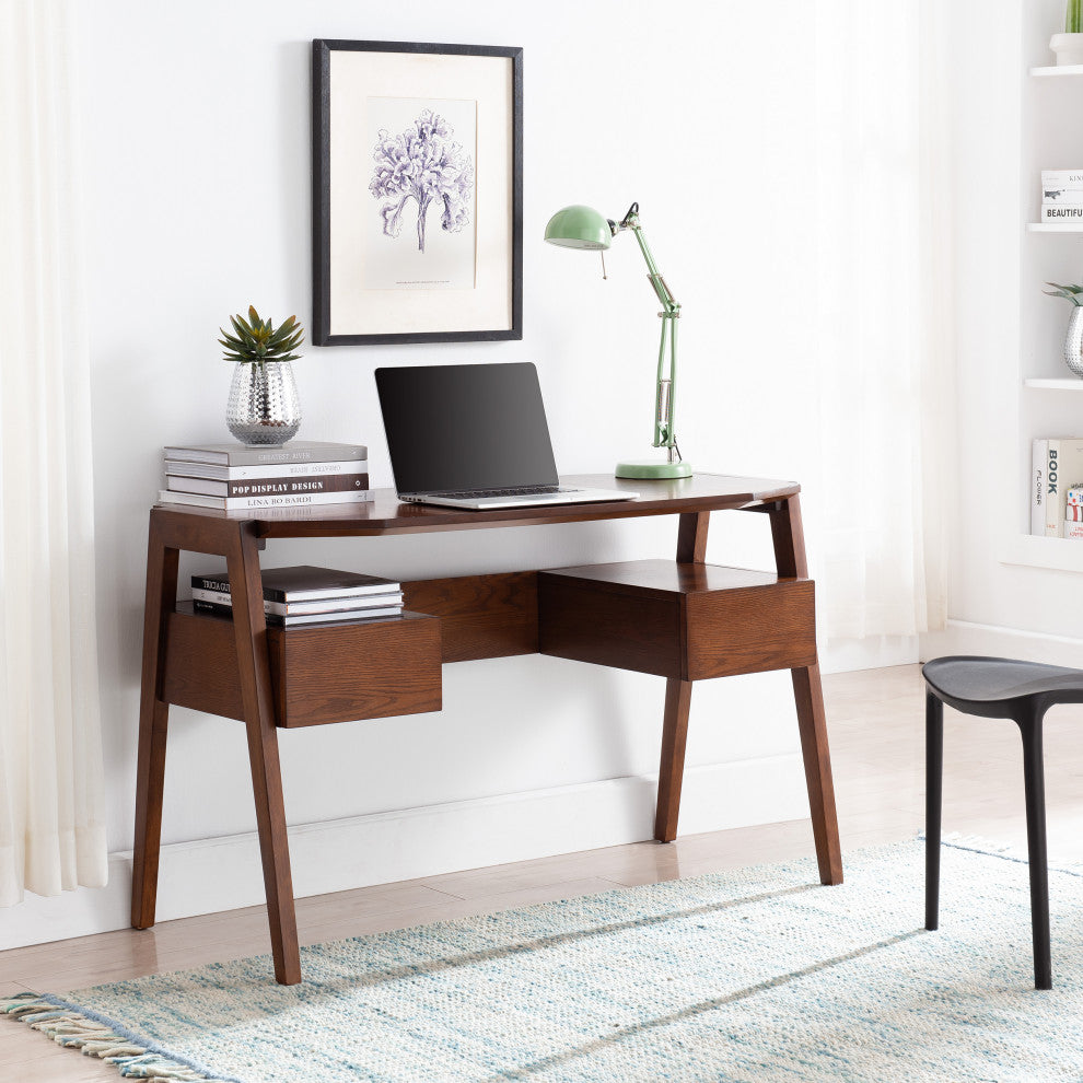 Thome Midcentury Modern Writing Desk w/ Storage