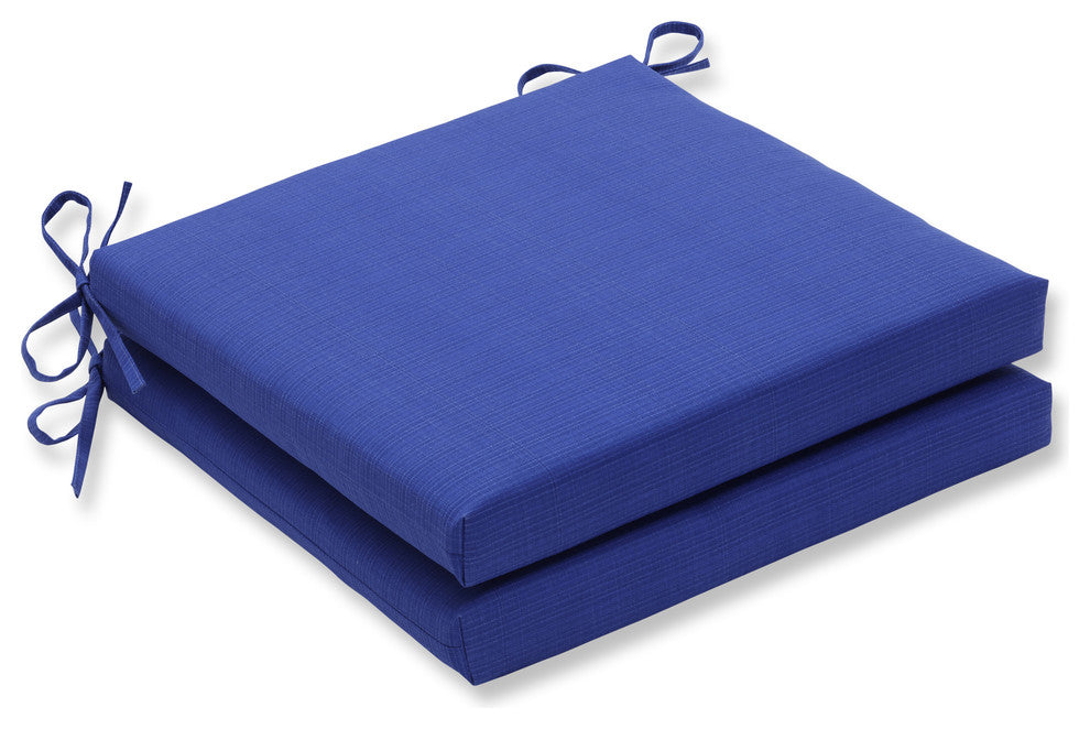 Fresco Navy Oversized Seat Cushion Set, Set of 2