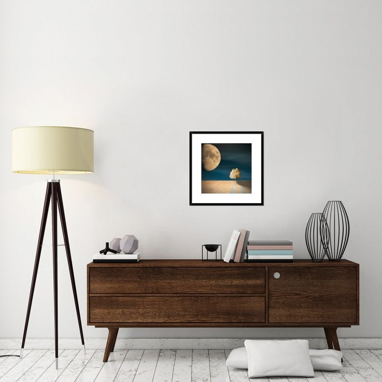 "Gmo" Framed Digital Print by Piotr (Bax) Krol, 24x24"