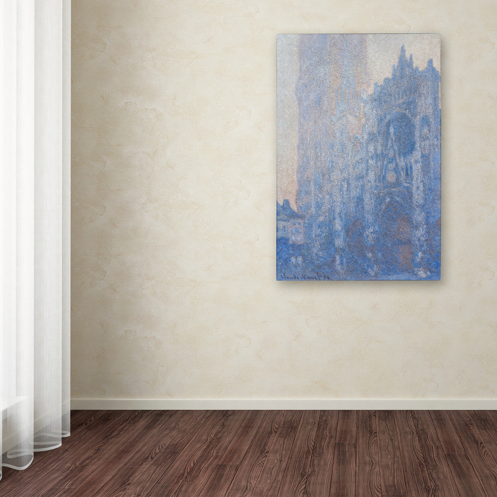 Monet 'Rouen Cathedral Facade' Canvas Art, 47 x 30