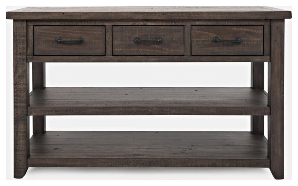 Madison County Rustic Reclaimed Pine Farmhouse Harris 50" Sofa Console Table