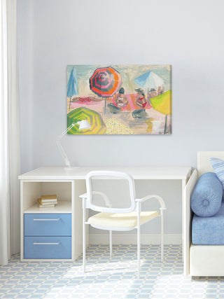 "Relaxation" Painting Print on Wrapped Canvas, 60"x40"