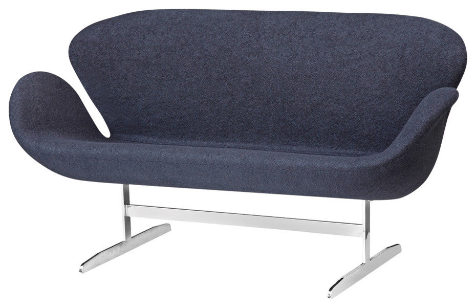 Modern Classics Swan Sofa Fabric, Black