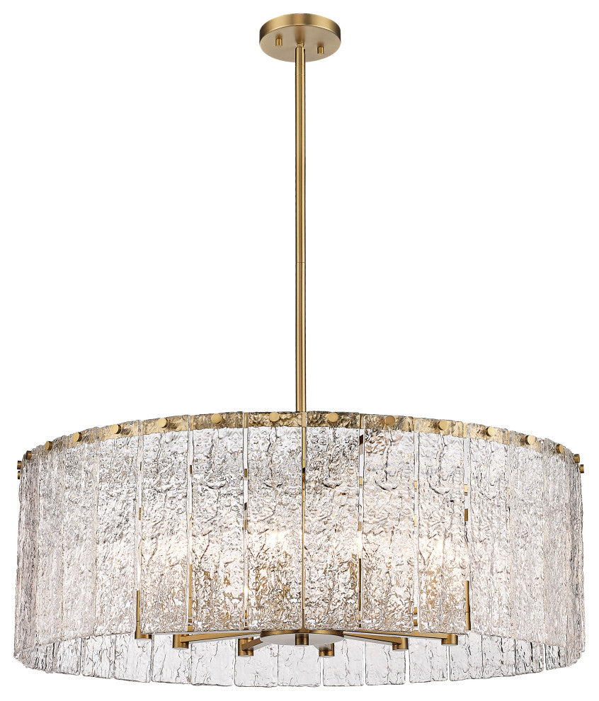 Zlite 1943P32-MGLD 12-Light Pendant, Clear