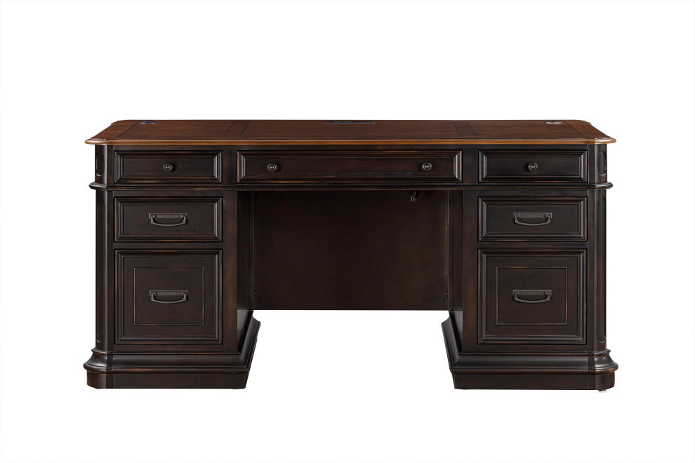 Roanoke Black Executive Desk