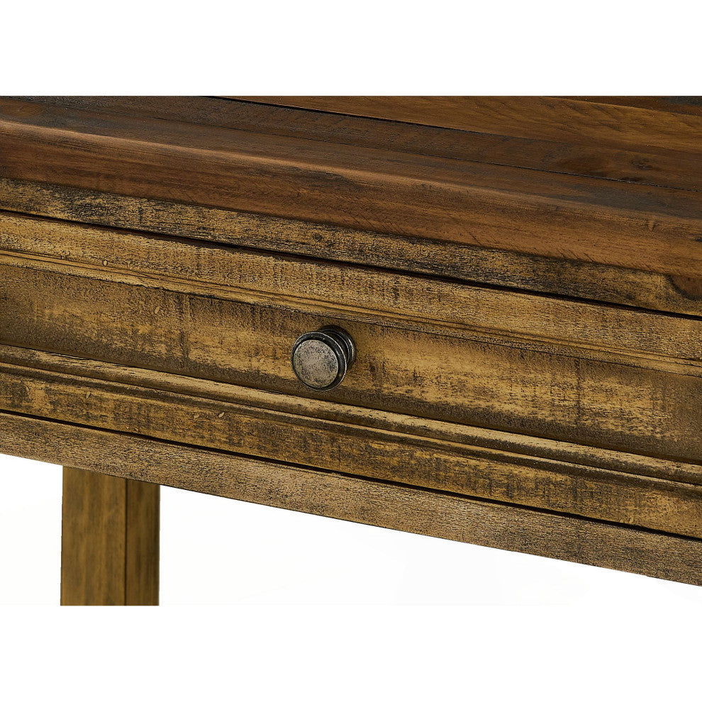 Picket House Abilene Kitchen Island and 4 Stools, Brown
