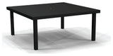 Solid Top 44" Square Chat Table, Black Night