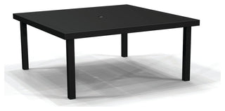 Solid Top 44" Square Chat Table, Black Night