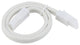 Extension Joiner Cable for Line Voltage Puck Light, White, 12"