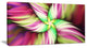 Huge Rotating Pink Flower, Floral Canvas Art Print, 32"x16"