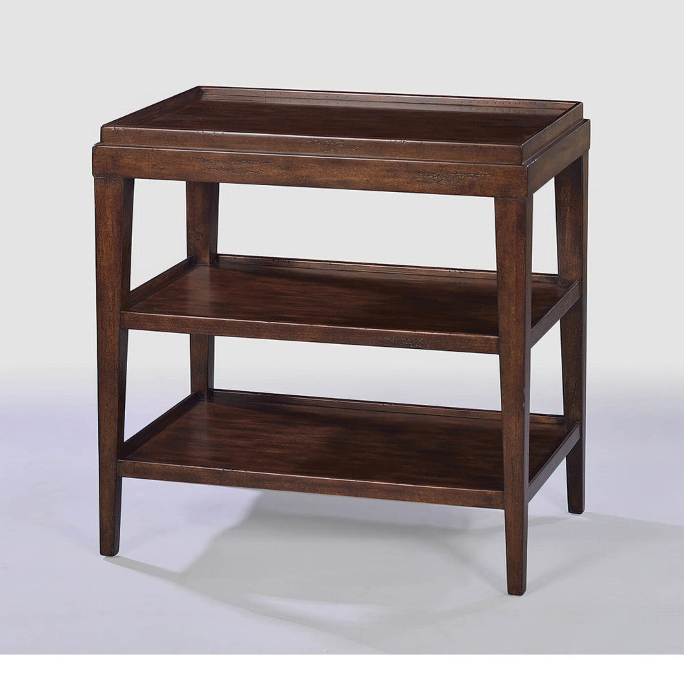 Classic Three-tier Side Table Rustic