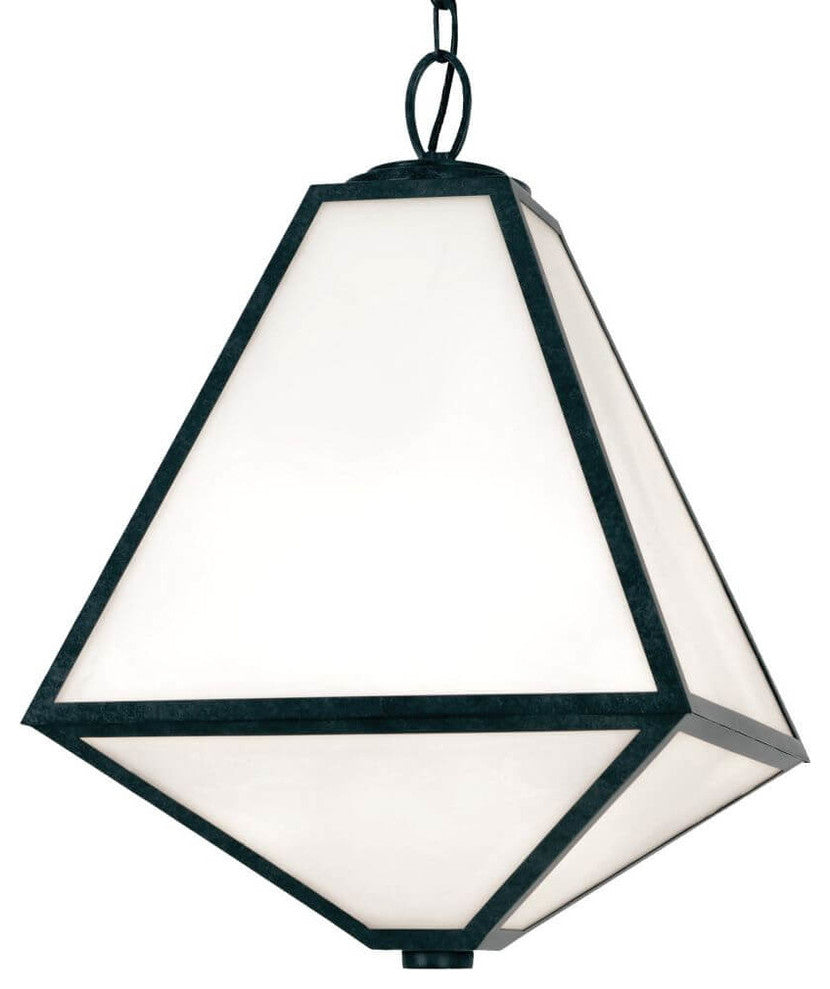 Brian Patrick Flynn - Glacier Outdoor 3 Light Black Charcoal Chandelier