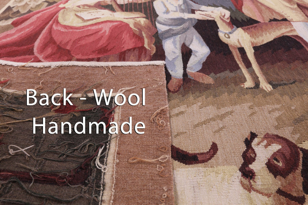 6' 0" X 6' 2" George Washington Tapestry Handmade Rug Q4598
