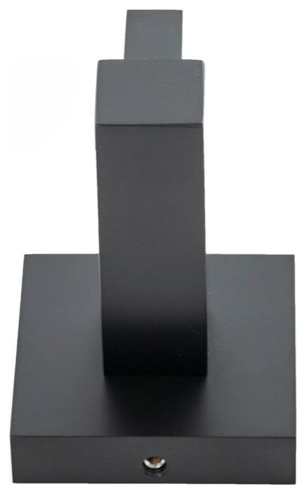 Italia Trieste Series set of 2 Robe Hooks in Matte Black