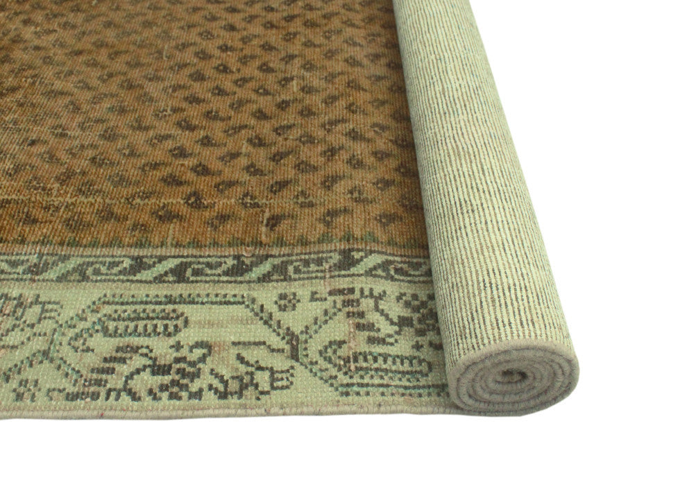 Semi-Antique Bourne Rust/Beige Runner, 3'0x8'10