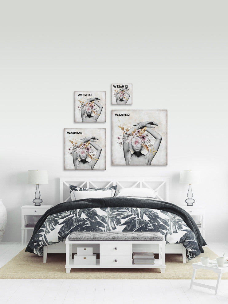 "Glamorous" Painting Print on Wrapped Canvas, 48x48