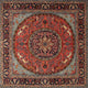 Ahgly Company Indoor Square Traditional Area Rugs, 4' Square