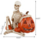 Skeleton & Pumpkin W/ Color Changing Led Lights, Ployresin Ft-2633E