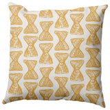 Bongo Rhythm Outdoor Pillow, Yellow, 16"x16"