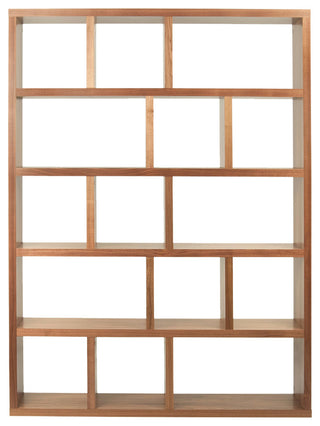 Berlin 5 Levels Bookcase, 150 cm., Walnut