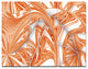 Brown Winter Fractal Pattern, Abstract Art on Canvas, 36x28, 3 Panels