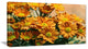 Bright Yellow Flowers in Garden, Floral Canvas Art Print, 40x20