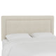 Ana Twin Upholsterd Border Headboard, Linen Talc