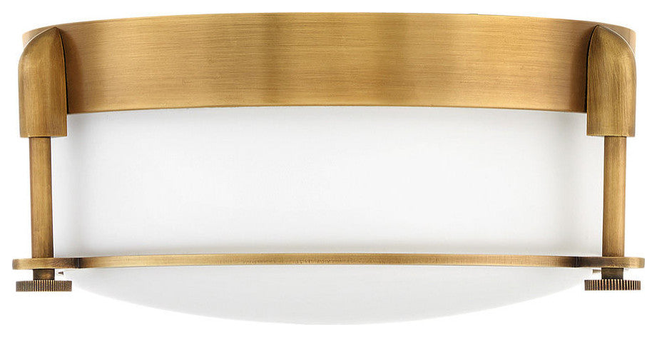 Hinkley Colbin Small Flush Mount, Heritage Brass