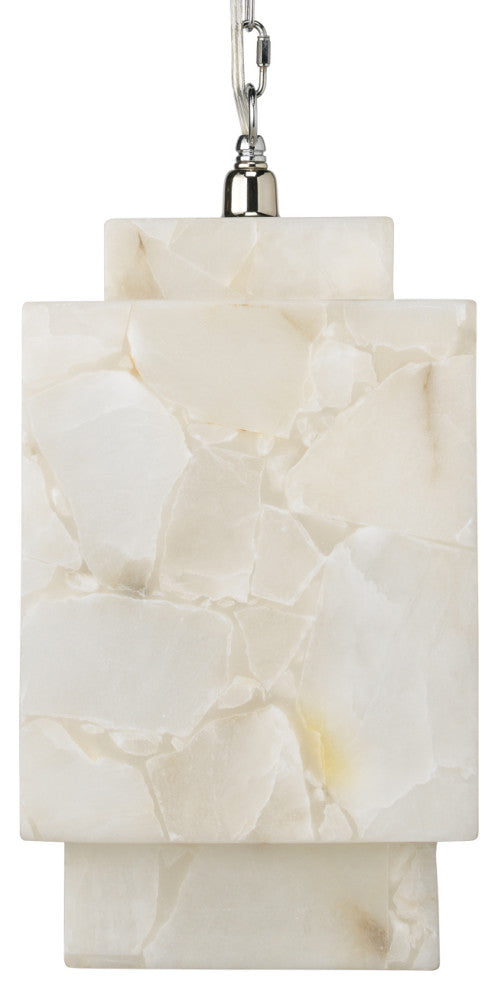 Borealis Alabaster Cube 1-Light Pendant