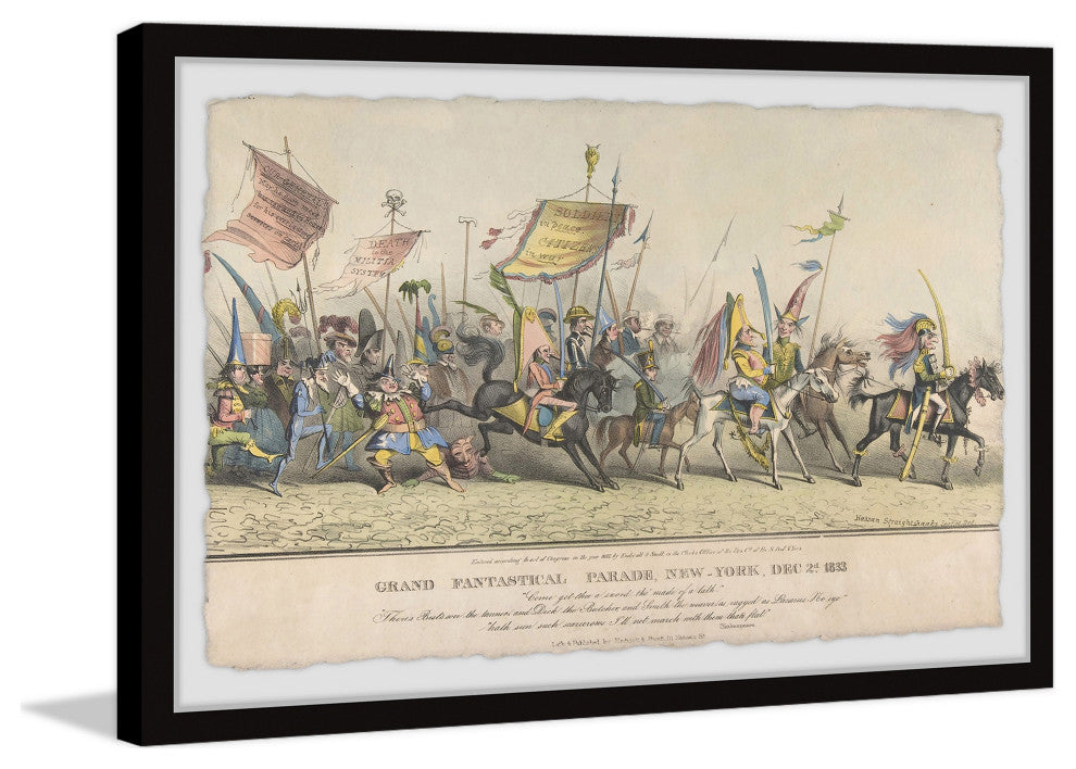 "The Great Battle" Framed Painting Print, 18x12