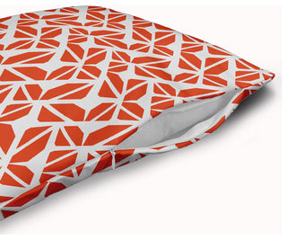 Kaleidoscope Graffiti Accent Pillow Removable Insert, Harvest Orange, 26"x26"