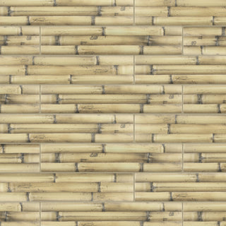 Bamboo Albufera Beige Fluted Ceramic Wall Tile