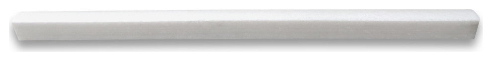 Thassos White Marble Round Covering Pencil Liner Trim Molding Polished, 1 piece