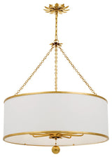Crystorama Broche 8-Light Antique Gold Chandelier