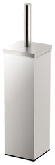 Elegant Square Toilet Brush Holder, Satin Nickel
