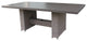 Monterey Rectangular Outdoor Patio Dining Table with 6 Armless Chairs Black