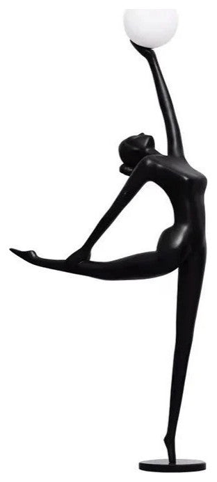 75'' Black Novelty Floor Lamp