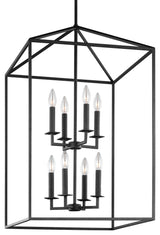 Generation Lighting 5115008 Perryton 8 Light 19"W Chandelier - Midnight Black
