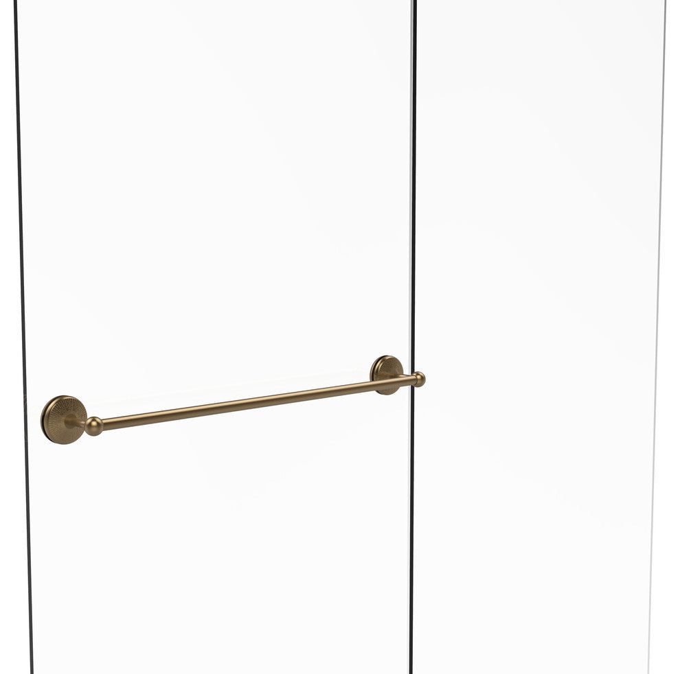 Monte Carlo 30" Shower Door Towel Bar, Brushed Bronze