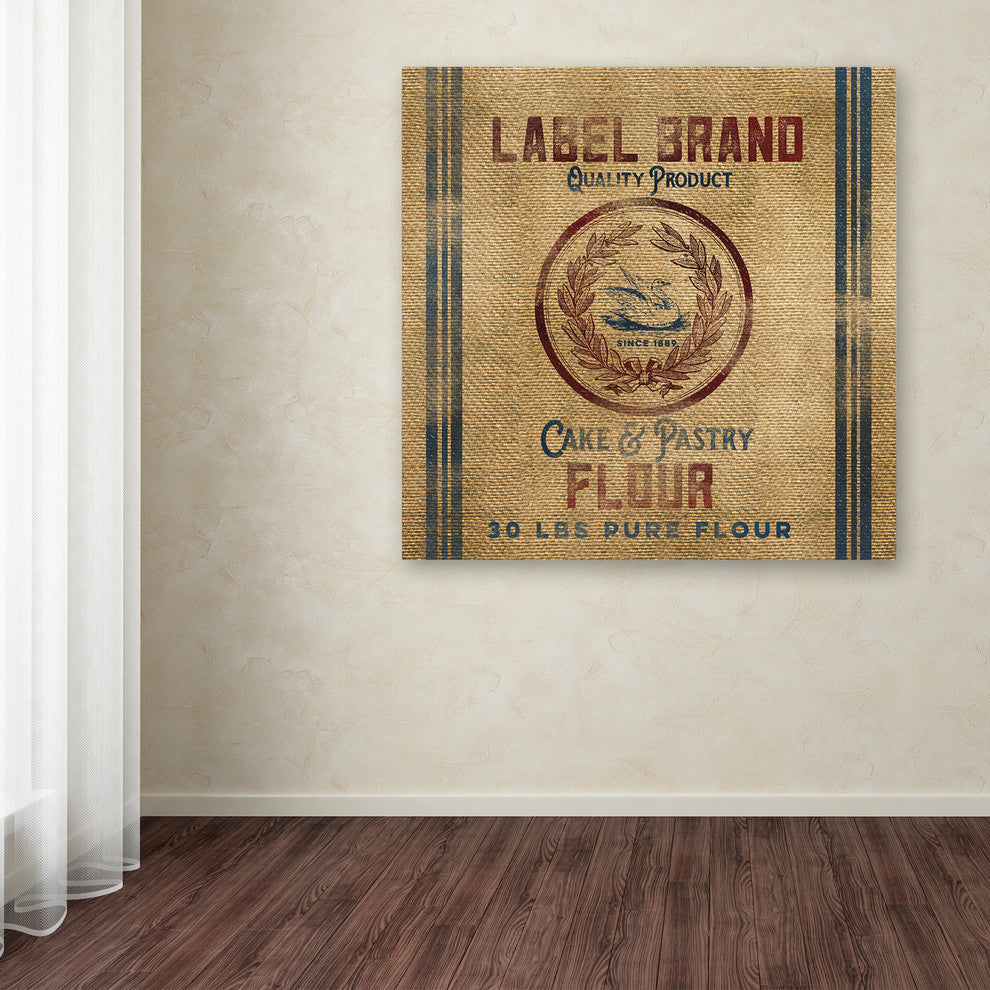 Marcee Duggar 'Cake Flour Burlap Bag' Canvas Art, 18" x 18"