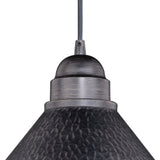 Outland 10" Outdoor Pendant Light Aged Iron and Light Gold