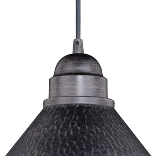 Outland 10" Outdoor Pendant Light Aged Iron and Light Gold